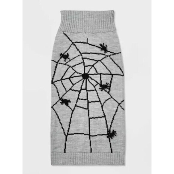 Halloween Pom Pom Spider Dog Sweater Hyde & EEK! Medium Up To 40 Lbs Stretchy - Picture 2 of 6
